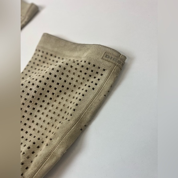 Vintage 2000s Tan/Ivory Diesel Unique Preforated Cowboy Boots Size EU 37 - Picture 2 of 14